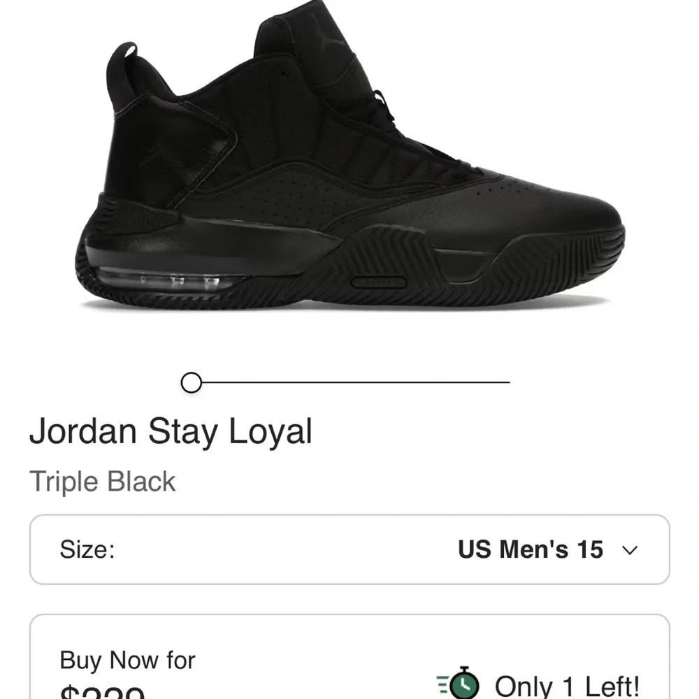 Jordan triple black stay loyal Sneakers